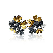 Petal Earrings, 6 Flowers by Sophia Hu (Gold & Silver Earrings)