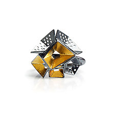 Origami Ring #2 by Sophia Hu (Gold & Silver Ring)