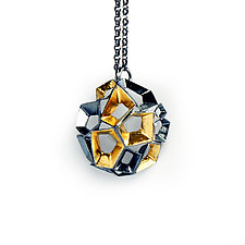 Origami Necklace #8 by Sophia Hu (Gold & Silver Necklace)