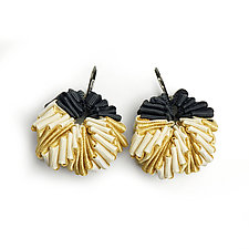 3-Color Gold Earrings by Sophia Hu (Silver Earrings)