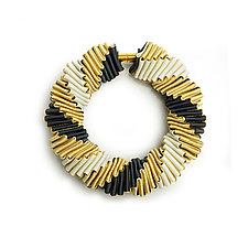 3-Color Bracelet by Sophia Hu (Polyester & Stainless Steel Bracelet)