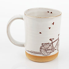 Ride On Cycling Mug by Chris Hudson and Shelly Hail (Ceramic Mug)