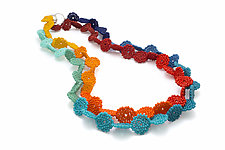Woven Disc Necklace by Claudia Fajardo (Beaded Necklace)