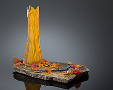 Golden Hour by Demetra Theofanous (Art Glass Sculpture)