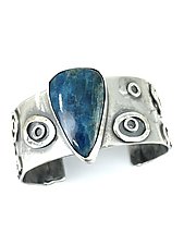 Island Blue Cuff by Kim Wilson (Silver & Stone Bracelet)