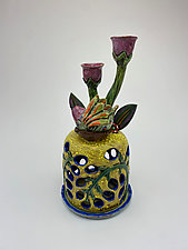 Tulips IV by Lilia Venier (Ceramic Candleholder)