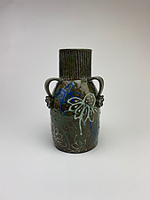 Tres Flores by Lilia Venier (Ceramic Vase)