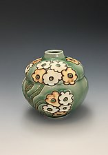 Orchids - Vase by Lilia Venier (Ceramic Vase)
