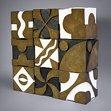 Cubes by Jan Hoy (Ceramic Sculpture)