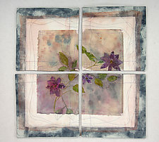 Clematis by Peggy Brown (Fiber Wall Hanging)