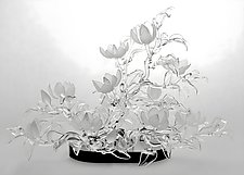 Magnolia Bush by Hung Nguyen (Art Glass Sculpture)