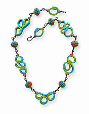 Polymer Swirl Combo Necklace by Sheila Fernekes (Polymer Necklace)