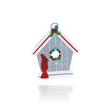 Home for the Holidays by Kimberle Straub (Art Glass Ornament)