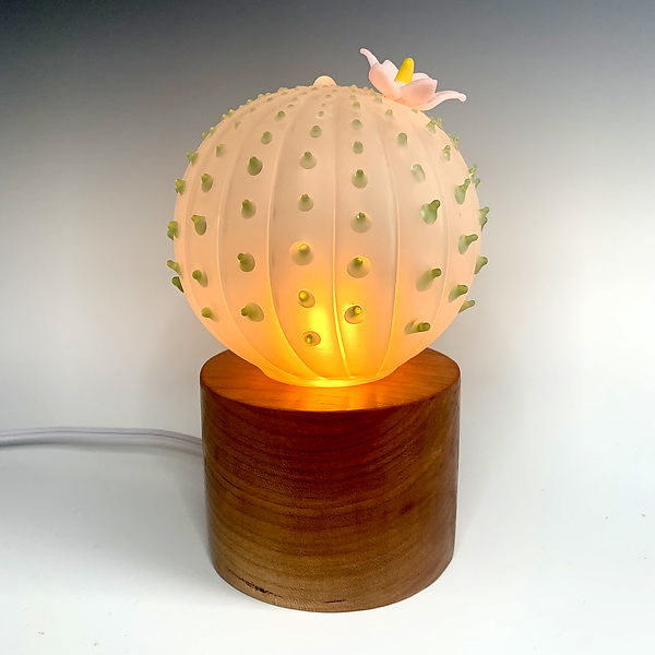 moederlijk Afleiding Impasse Cactus Lamp by Sage Churchill-Foster (Art Glass Table Lamp) | Artful Home