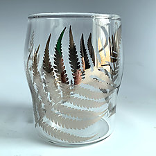 Set of Four Fern Tumblers by Sage Churchill-Foster (Art Glass Drinkware)