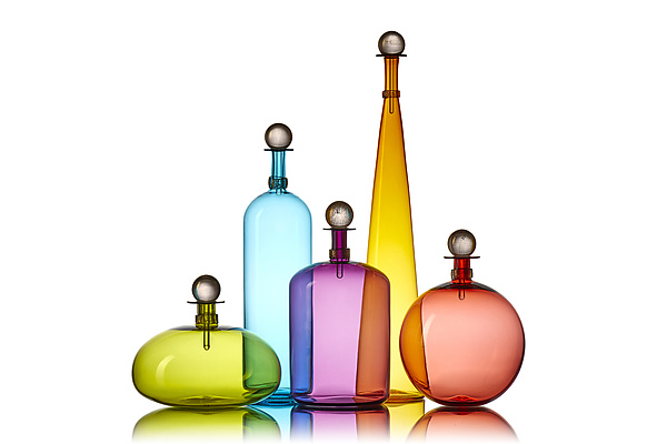 Original Jewel Bottles by Vetro Vero (Art Glass Vessels) | Artful Home