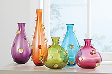 Button Vases by Vetro Vero (Art Glass Vessel)