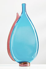 Bright Serif Flasks by Vetro Vero (Art Glass Vessel)