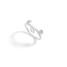 Triple Leaf Ring by Elise Moran (Silver Ring)
