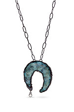Eldfell Necklace by Lisa LeMair (Enameled Necklace)