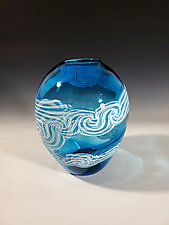 Trade Winds Vase by John Gibbons (Art Glass Vase)