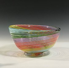 Rainbow Bowl by John Gibbons (Art Glass Bowl)