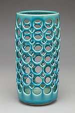 Lacy Cylinder by Lynne Meade (Ceramic Candleholder)