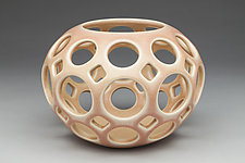 Openwork Pierced Orb by Lynne Meade (Ceramic Vessel)