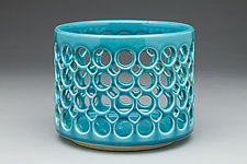 Small Cylindrical Lace Bowl by Lynne Meade (Ceramic Bowl)
