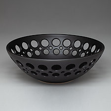Demi Pierced Ceramic Fruit Bowl by Lynne Meade (Ceramic Bowl)