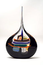 Black Sail by Bengt Hokanson and Trefny Dix (Art Glass Sculpture)