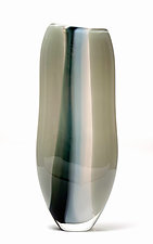 Gray Chiffon by Bengt Hokanson and Trefny Dix (Art Glass Sculpture)