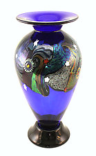 Classic Cosmic Vase by Ken Hanson and Ingrid Hanson (Art Glass Vase)