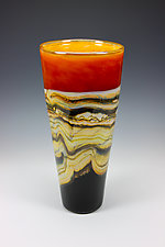 Strata Cone by Danielle Blade and Stephen Gartner (Art Glass Vase)