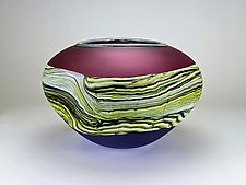 Satin Strata Sphere by Danielle Blade and Stephen Gartner (Art Glass Vase)