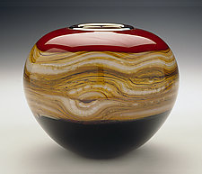 Strata Sphere by Danielle Blade and Stephen Gartner (Art Glass Vase)
