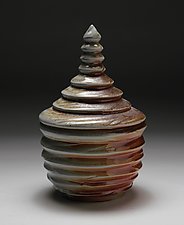 Zig Zag Covered Jar 2 by Steve Murphy (Ceramic Jar)