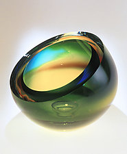 Mirage Bowl by Mary Ellen Buxton and Kevin Kutch (Art Glass Vessel)