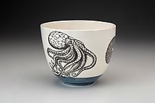 Octopus Bowl by Laura Zindel (Ceramic Bowl)