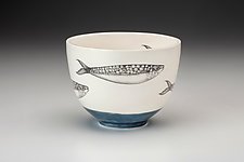 Sardines Bowl by Laura Zindel (Ceramic Bowl)