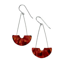 Small Swing Earrings by Bonnie Bishoff and J.M. Syron (Polymer Clay Earrings)