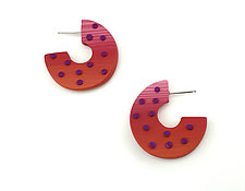 Duo Hoop Earrings by Bonnie Bishoff and J.M. Syron (Polymer Clay Earrings)