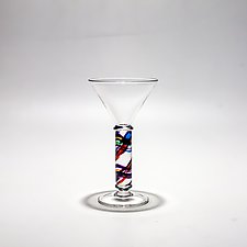 Helix Column Stemware by Michael Trimpol and Monique LaJeunesse (Art Glass Drinkware)
