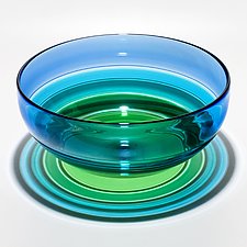 Five-Banded Bowl by Michael Trimpol and Monique LaJeunesse (Art Glass Bowl)