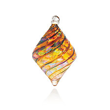 Topaz Treasure by Michael Trimpol and Monique LaJeunesse (Art Glass Ornament)
