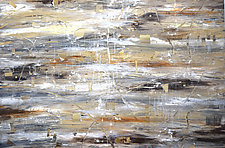 Strata in Brown and Tan by Stephen Yates (Acrylic Painting)