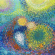 Cosmic Conjoining by Stephen Yates (Acrylic Painting)