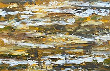 Golden Strata by Stephen Yates (Acrylic Painting)