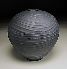 Carved Graphite Vessel by Nicholas Bernard (Ceramic Vessel)