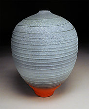 Carved Sliver Vessel by Nicholas Bernard (Ceramic Vessel)